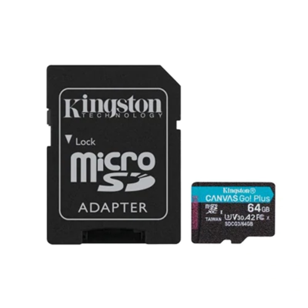 Kingston, Canvas, GoPlus, MicroSDXC, 64GB, Card